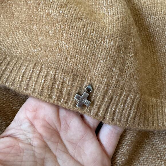 NEW Beryll Cropped Cashmere Cardigan Coat Camel - Picture 5 of 10